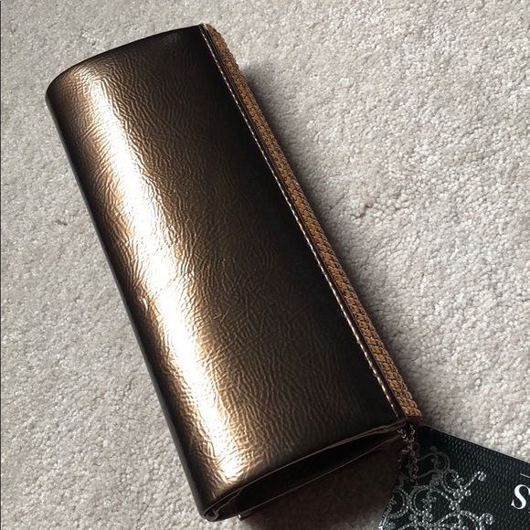 NWOT Brown Evening Clutch, perfect condition - Picture 2 of 5